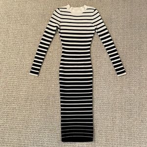 Milly bodycon dress striped